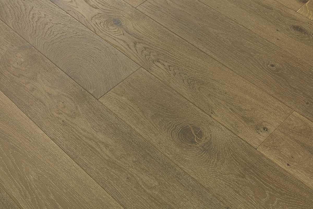 Rustic Oak Flooring 14mm x 190mm Stone Grey Oiled - Image 4